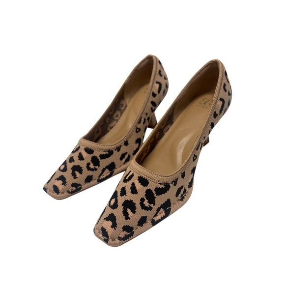 Cosy Island NIB VivaStep Minimalist Pointed Toe Leopard Heeled Pumps - Picture 7 of 10
